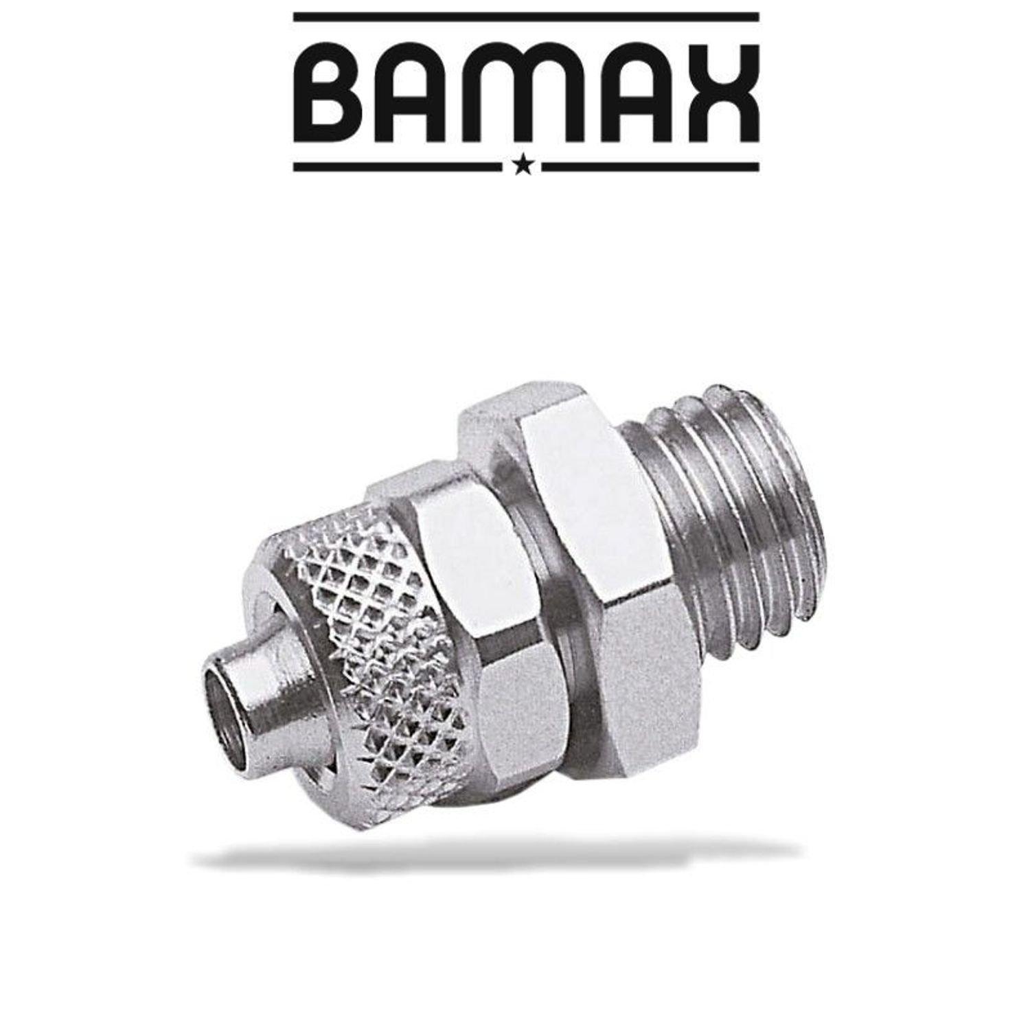 GAV Straight Conical 3/8 M Push In Fitting For 8mm Hose